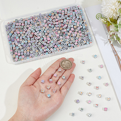 880Pcs Opaque Acrylic Beads OACR-PA0001-87-1