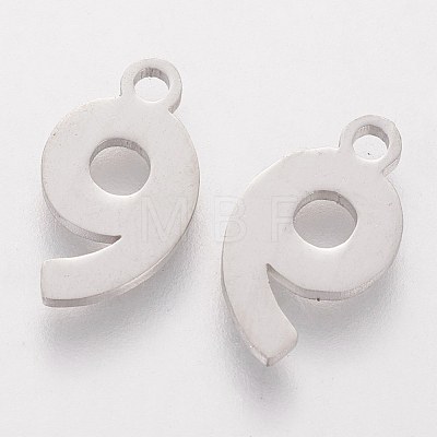 201 Stainless Steel Charms STAS-Q201-T408-9-1