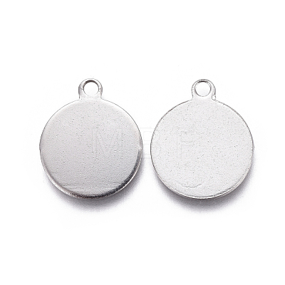 Tarnish Resistant 201 Stainless Steel Stamping Blank Tag Charms STAS-F207-22P-1