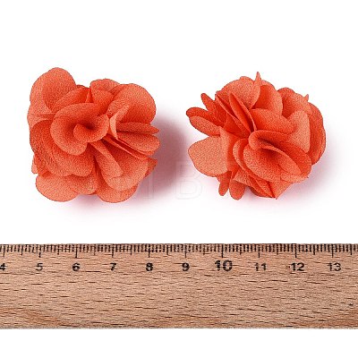 Polyester Fabric Flowers FIND-ZX004-11-05-1