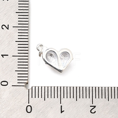 925 Sterling Silver Enamel Heart Ice Cream Charms STER-H116-03S-03-1