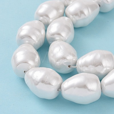 Shell Pearl Beads Strands BSHE-F013-11A-1
