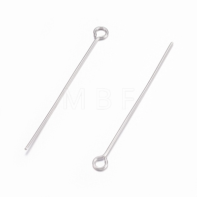 304 Stainless Steel Eye Pins STAS-O105-01P-0.6x35mm-1