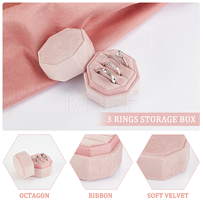 Velvet Ring Boxes VBOX-WH0013-01C-1