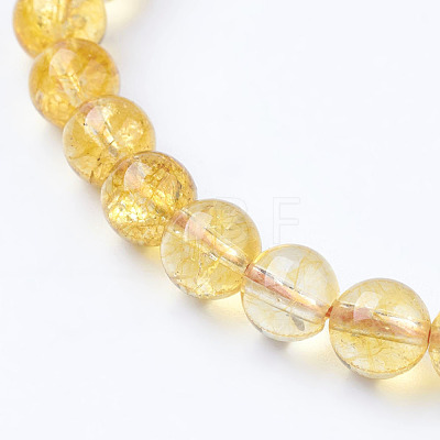 Natural Quartz Crystal Beads Strands X-G-C076-6mm-6-1