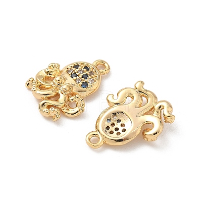 Brass Micro Pave Cubic Zirconia Charms KK-C099-01I-G-1