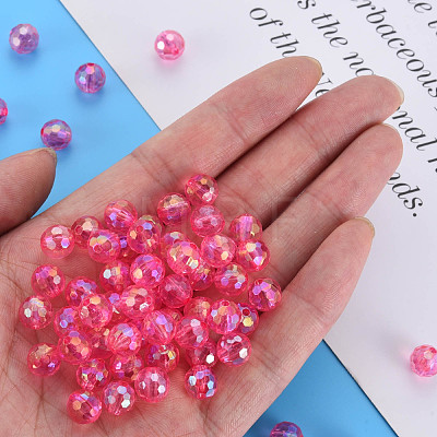 Transparent Acrylic Beads MACR-S373-64-C08-1