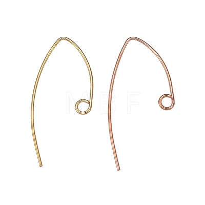 32Pcs 4 Colors Brass Earring Hooks KK-LS0001-18-1