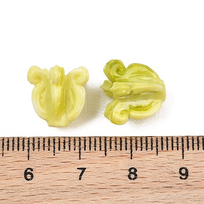 Synthetic Coral Carved Beads BSHE-P034-01E-1
