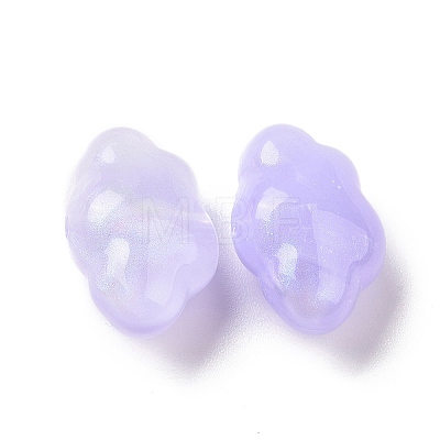 Opaque Acrylic Beads OACR-E014-17B-1