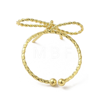Brass Cuff Rings for Women RJEW-D026-01G-1