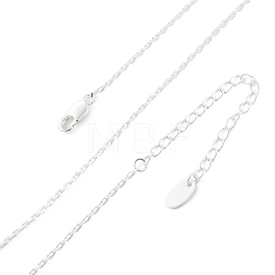 Brass Cable Chain Necklaces for Women Men KK-B129-30S-1