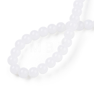 Imitation Jade Glass Beads Strands GLAA-T032-J4mm-01-1