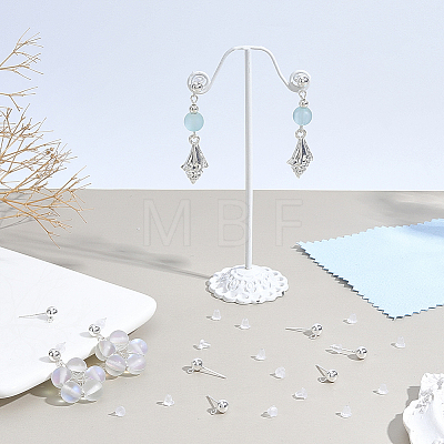 925 Sterling Silver Stud Earring Findings STER-BBC0009-91A-1