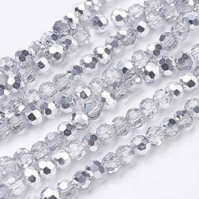 Electroplate Glass Beads Strands EGLA-J042-4mm-H02-1