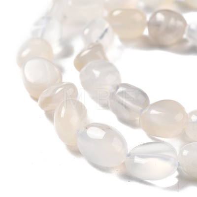 Natural White Moonstone Beads Strands G-G018-05-1