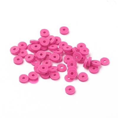 Eco-Friendly Handmade Polymer Clay Beads CLAY-R067-4.0mm-31-1