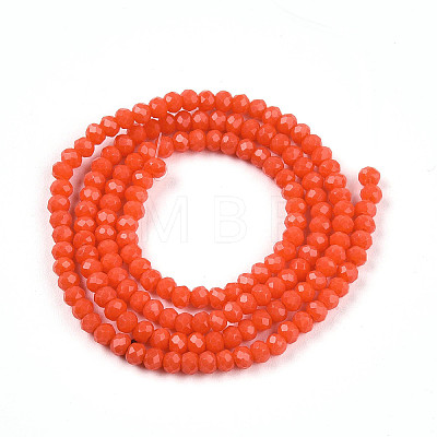 Opaque Solid Color Imitation Jade Glass Beads Strands LS-EGLA-A044-P1mm-D03-1