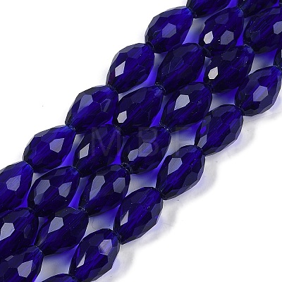 Transparent Imitation Jade Glass Beads Strands GLAA-N005-T4mm-D07-1