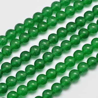 Natural & Dyed Malaysia Jade Bead Strands G-A146-8mm-A06-1