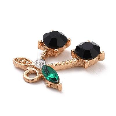 Alloy Rhinestone Pendants ALRI-WH0005-12D-1