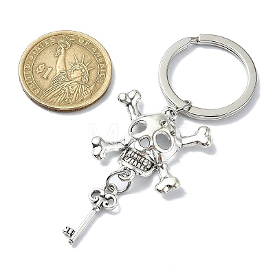 Alloy Skull Pendant Keychain KEYC-JKC00896-1