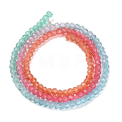 Transparent Painted Glass Beads Strands DGLA-A034-T2mm-A11-1