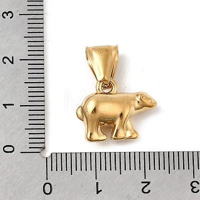 Animal Theme 304 Stainless Steel Pendants STAS-B167-27B-G-1