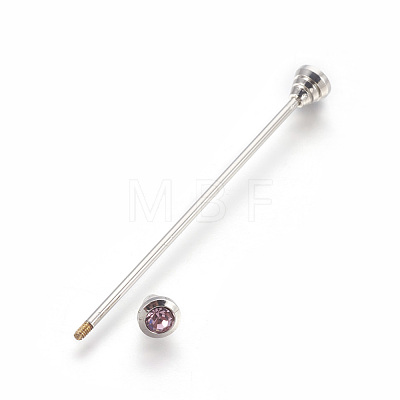 Brass Tie Pin JEWB-WH0006-01B-1