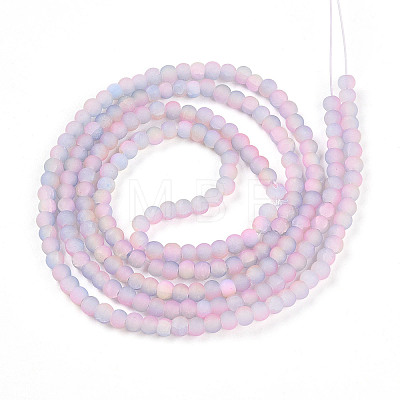 Crackle Glass Beads Strands GLAA-N009-4mm-04-1