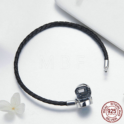 Braided Leather European Style Bracelet Making BJEW-FF0011-06B-1