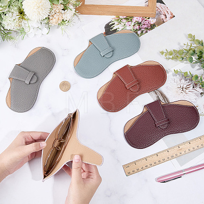 1Pc PU Leather Glasses Case AJEW-CN0006-94H-1