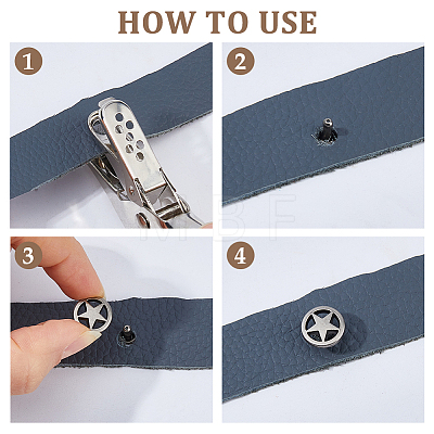 120 Bags Zinc Alloy Decorative Rivets FIND-FH0017-90B-1