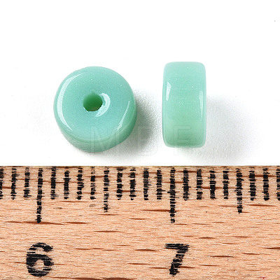 Opaque Solid Color Glass Beads X1-GLAA-N007-6x3mm-A04-1