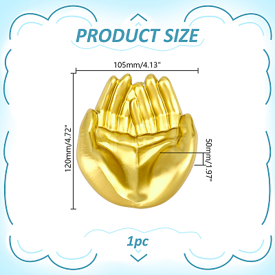 Hand Shaped Resin Jewelry Trays for Trinkets ODIS-WH0043-331A-1