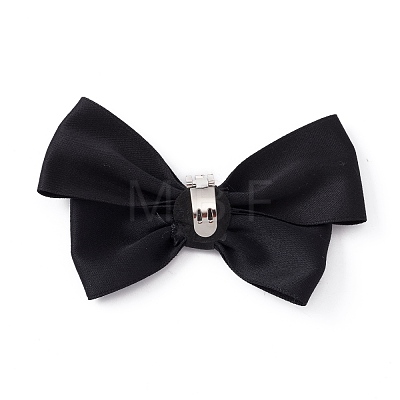 Detachable Bowknot Polyester Ribbon Shoe Decoration AJEW-WH0235-57A-1