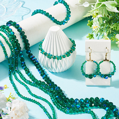 11 Strands 11 Styles Electroplate Glass Beads Strands EGLA-TA0003-01A-1