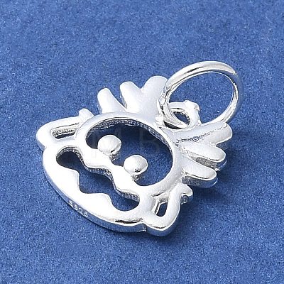 925 Sterling Silver Chinese Zodiac Outline Charms STER-P066-02S-05-1