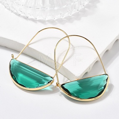 Brass Hoop Earrings EJEW-T007-04G-01-NF-1
