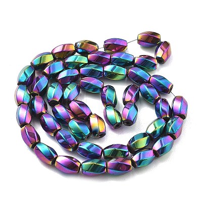 Electroplated Synthetic Non-magnetic Hematite Beads Strands G-P545-G02-02-1