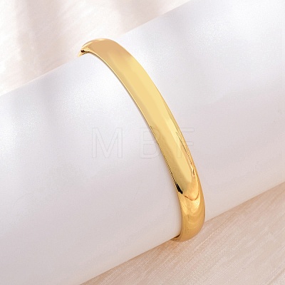 Brass Plain Bangles BJEW-C140-32G-1