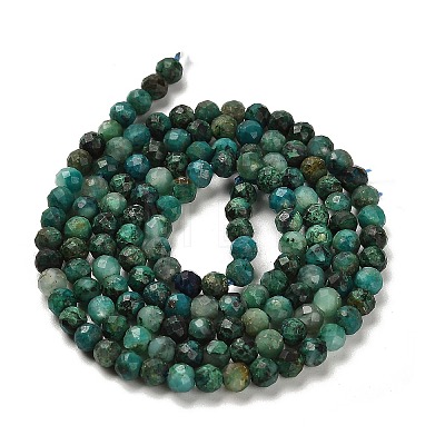 Natural Chrysocolla Beads Strands G-K373-B07-03-1