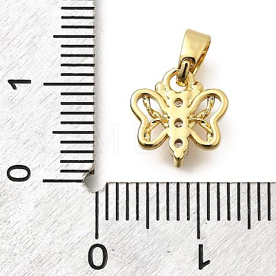 Brass Micro Pave Cubic Zirconia Pendants KK-Z093-06G-1