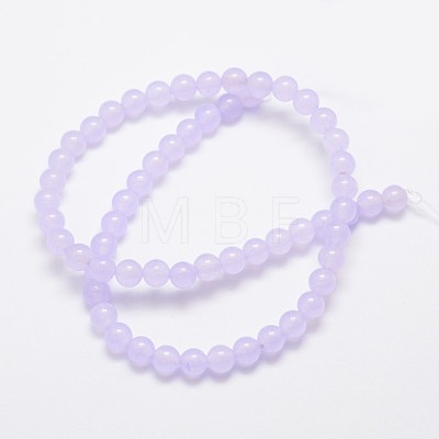 Natural & Dyed Malaysia Jade Bead Strands G-A146-6mm-A18-1