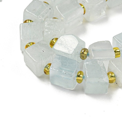 Natural Aquamarine Beads Strands G-G053-B10-01B-1