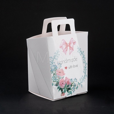 Rectangle Foldable Creative Kraft Paper Gift Bag CON-B002-01B-1