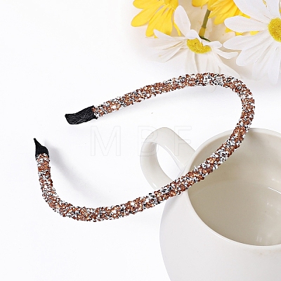 Rhinestone Narrow Hair Bands for Women Girls PW-WG822C0-05-1