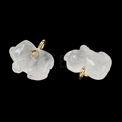 Natural Quartz Crystal Carved Pendants GG-CBA105B-03K-G-1