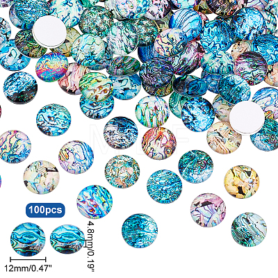   Glass Cabochons GLAA-PH0002-29A-1