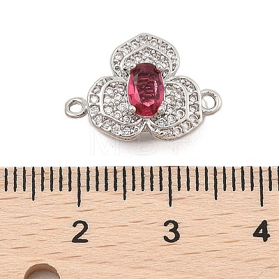 Brass Micro Pave Clear Cubic Zirconia Box Clasps KK-C075-21P-1